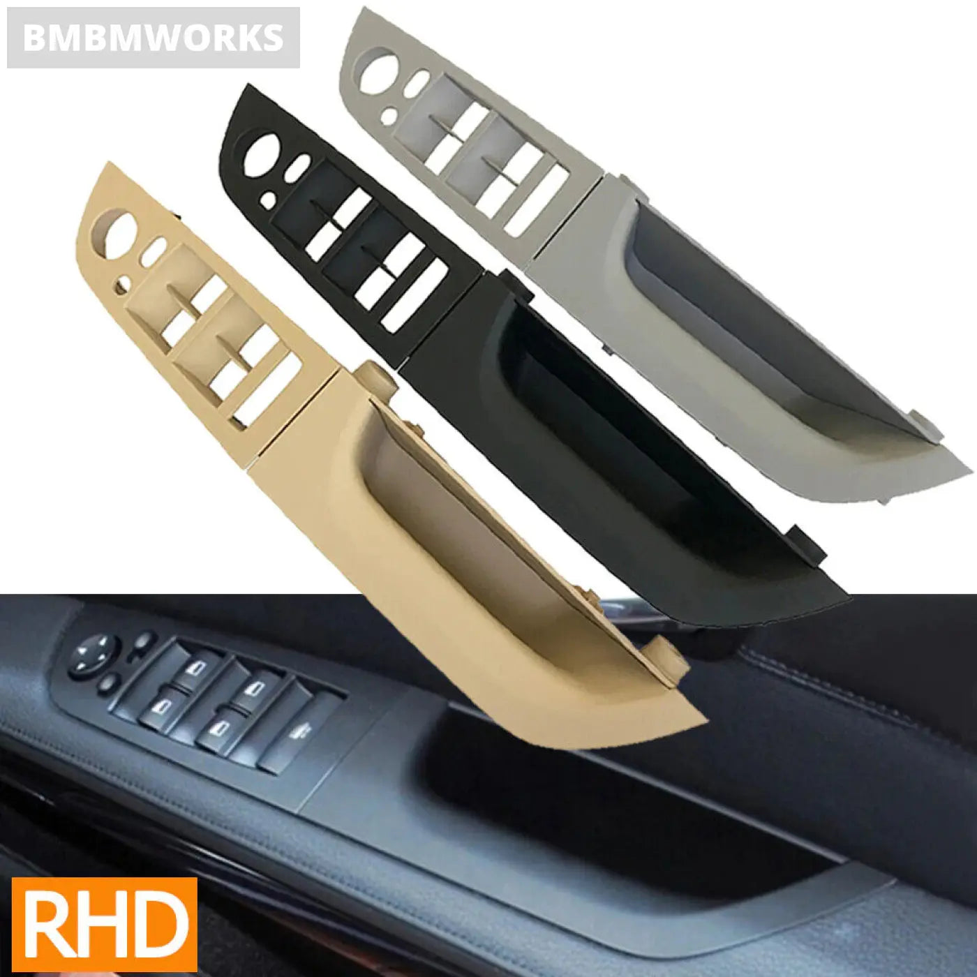 Interior Door Handle Switch Trim Front Side Driver For Bmw E90 E91 Rhd