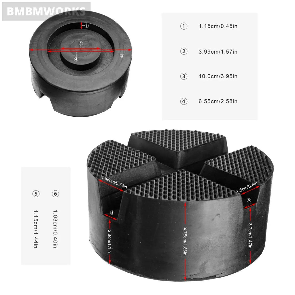 Jack Rubber Pad Frame Rail Adapter Guard Pinch Disk For Bmw Vw Toyota Nissan