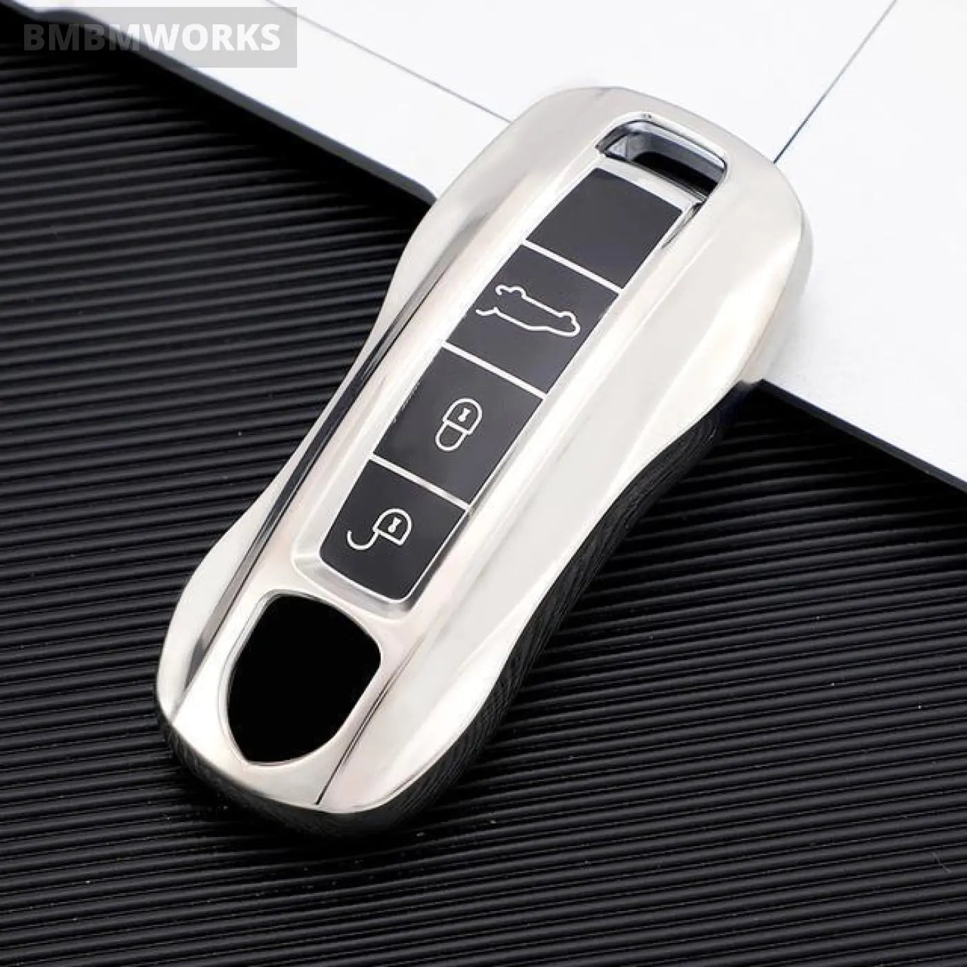 Key Cover Case Bag Fob Shell Holder Porsche Macan 911 Panamera Cayenne Carrera