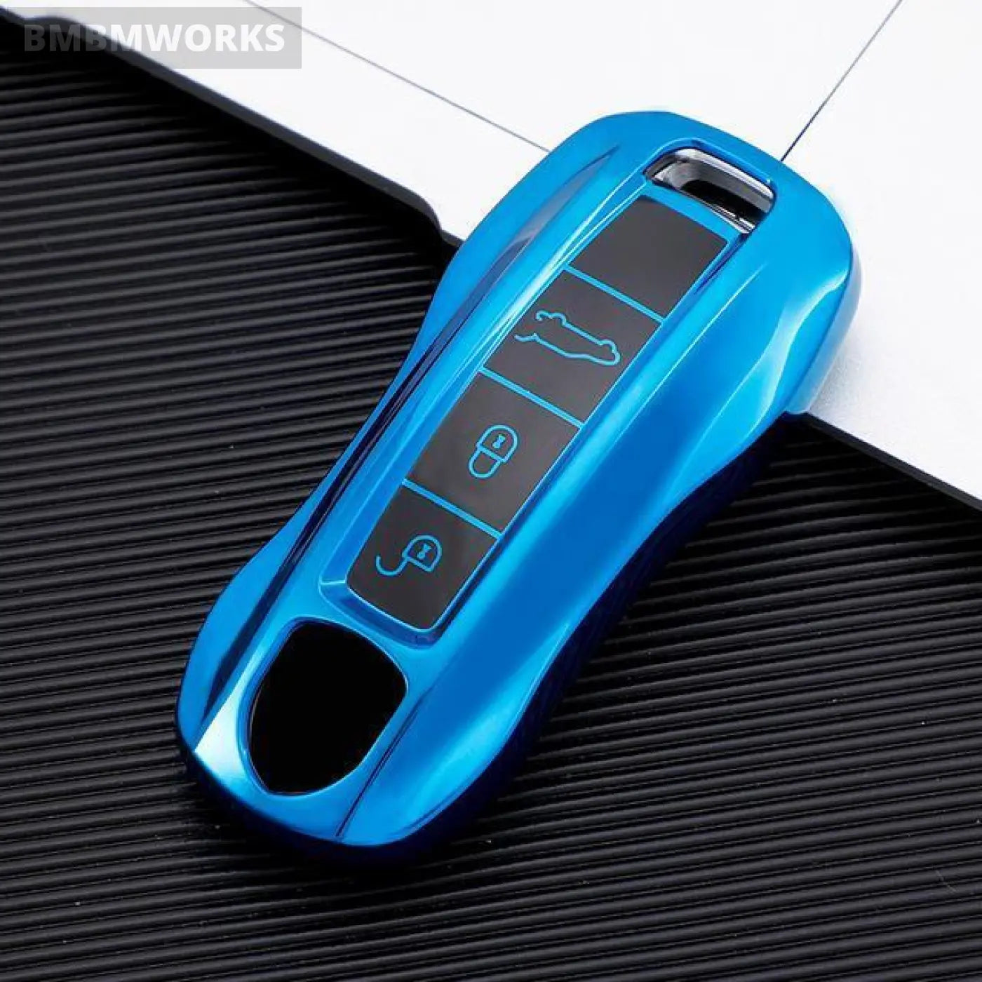 Key Cover Case Bag Fob Shell Holder Porsche Macan 911 Panamera Cayenne Carrera