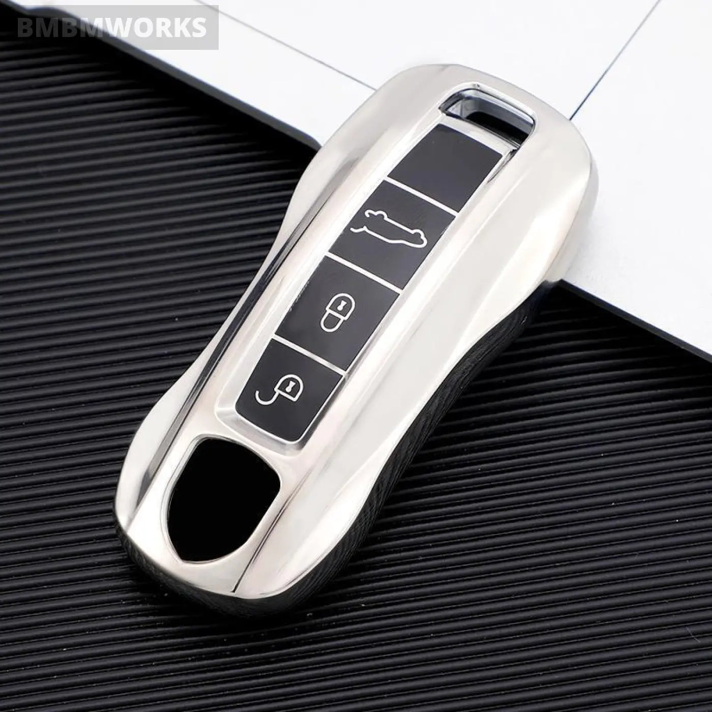 Key Cover Case Bag Fob Shell Holder Porsche Macan 911 Panamera Cayenne Carrera