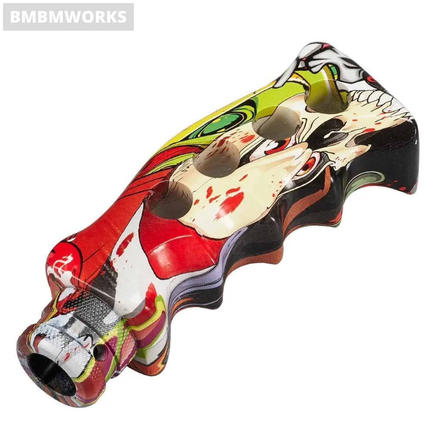 Knife Handle Shape Graffiti Style Gear Shifter Knob Manual Transmission Vehicle