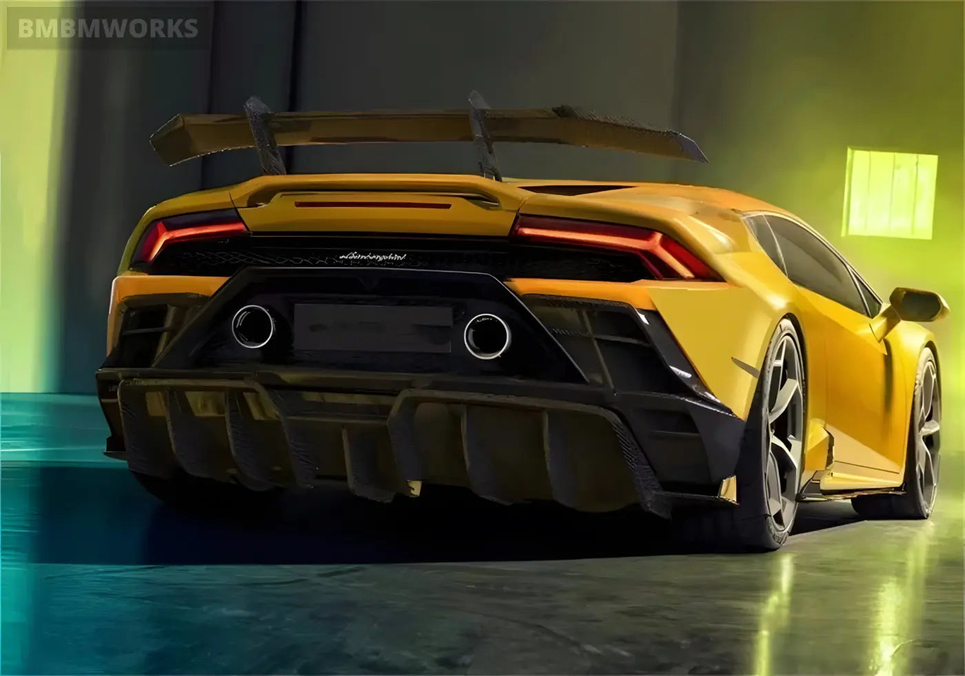 Lamborghini Huracán EVO Carbon Fiber Rear Diffuser Body Kit (2019-2021) Body Kits & Performance 4