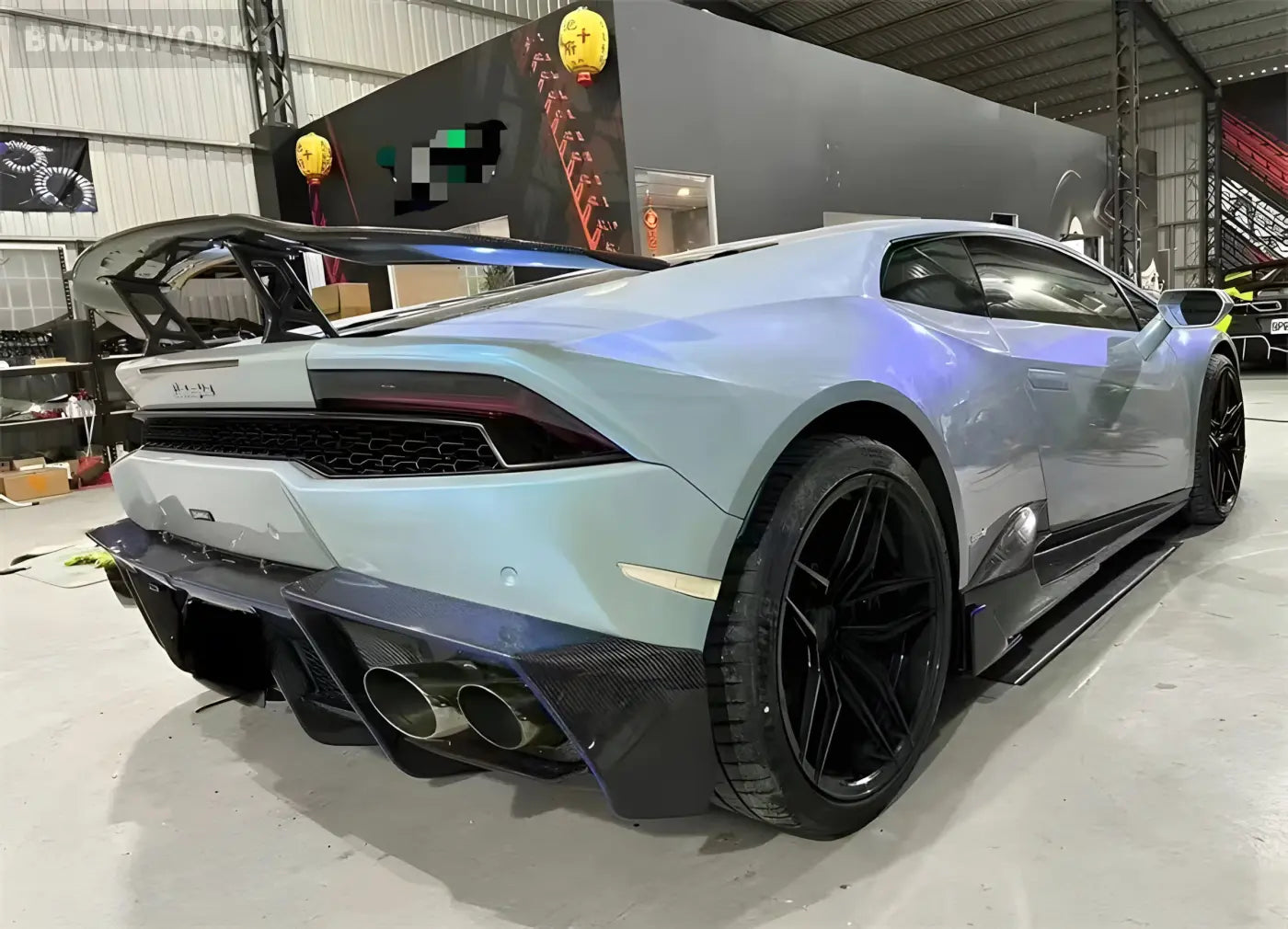 Lamborghini Huracan LP610 Carbon Fiber Rear Lip Diffuser Body Kit Body Kits & Performance 4