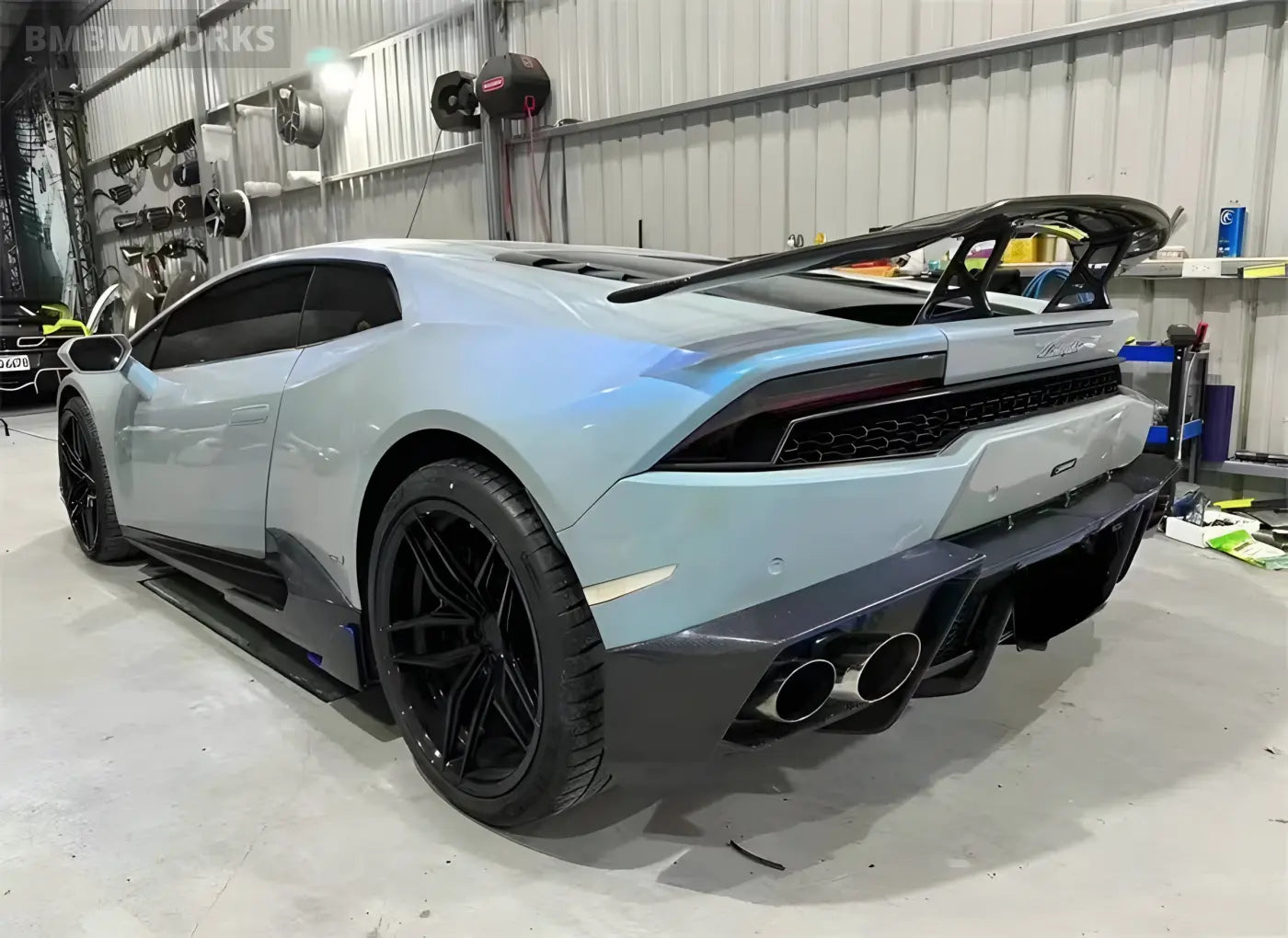 Lamborghini Huracan LP610 Carbon Fiber Rear Lip Diffuser Body Kit Body Kits & Performance 4