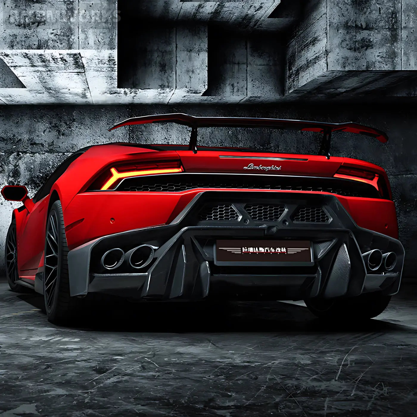 Lamborghini Huracan LP610/LP580 Carbon Fiber V-Style Spoiler/Wing Body Kits & Performance