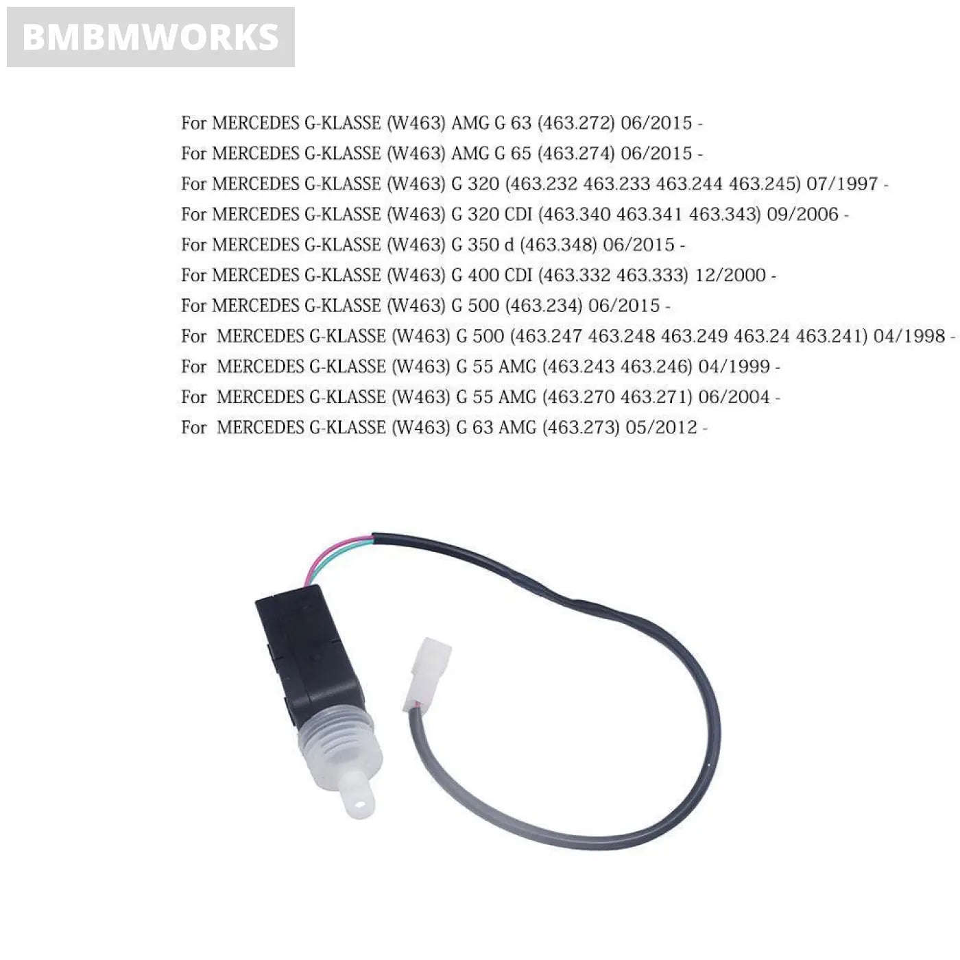 Latch Door Lock Actuator Switch Sensor Mercedes G-Class W463 Amg G500 0048202542