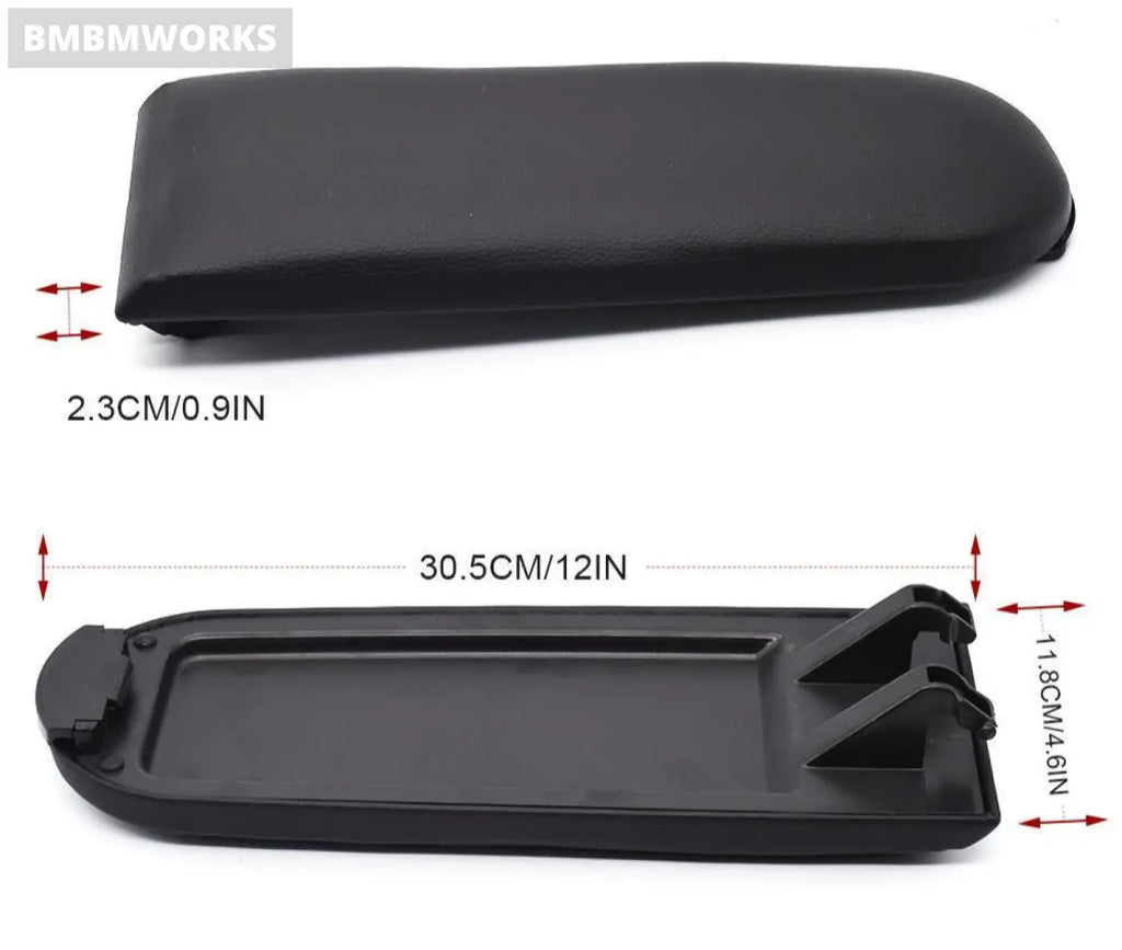 Leather Armrest Lid Center Console Cover Vw Jetta Golf 4 Mk4 Bora Passat Polo