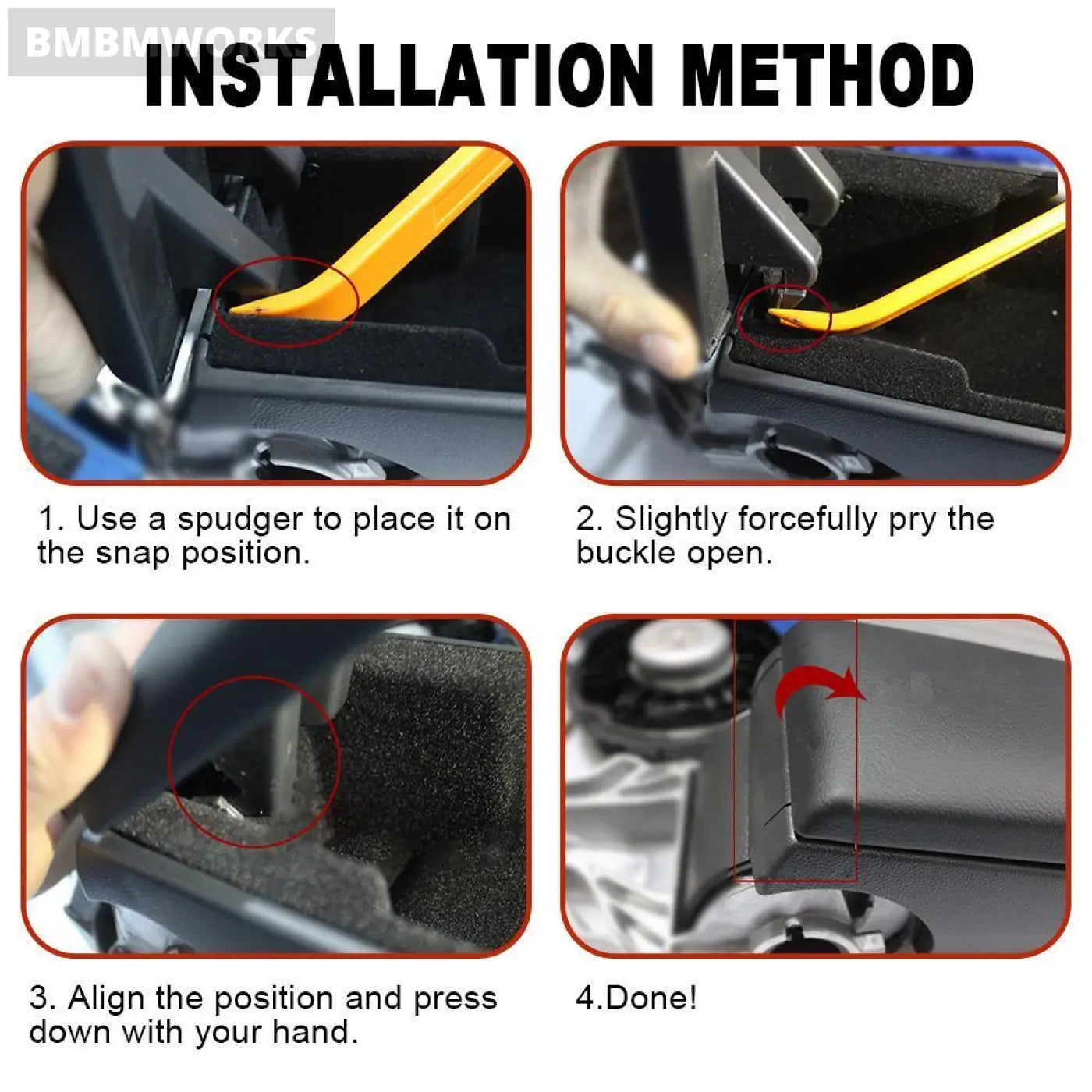 Leather Armrest Lid Center Console Cover Vw Jetta Golf 4 Mk4 Bora Passat Polo