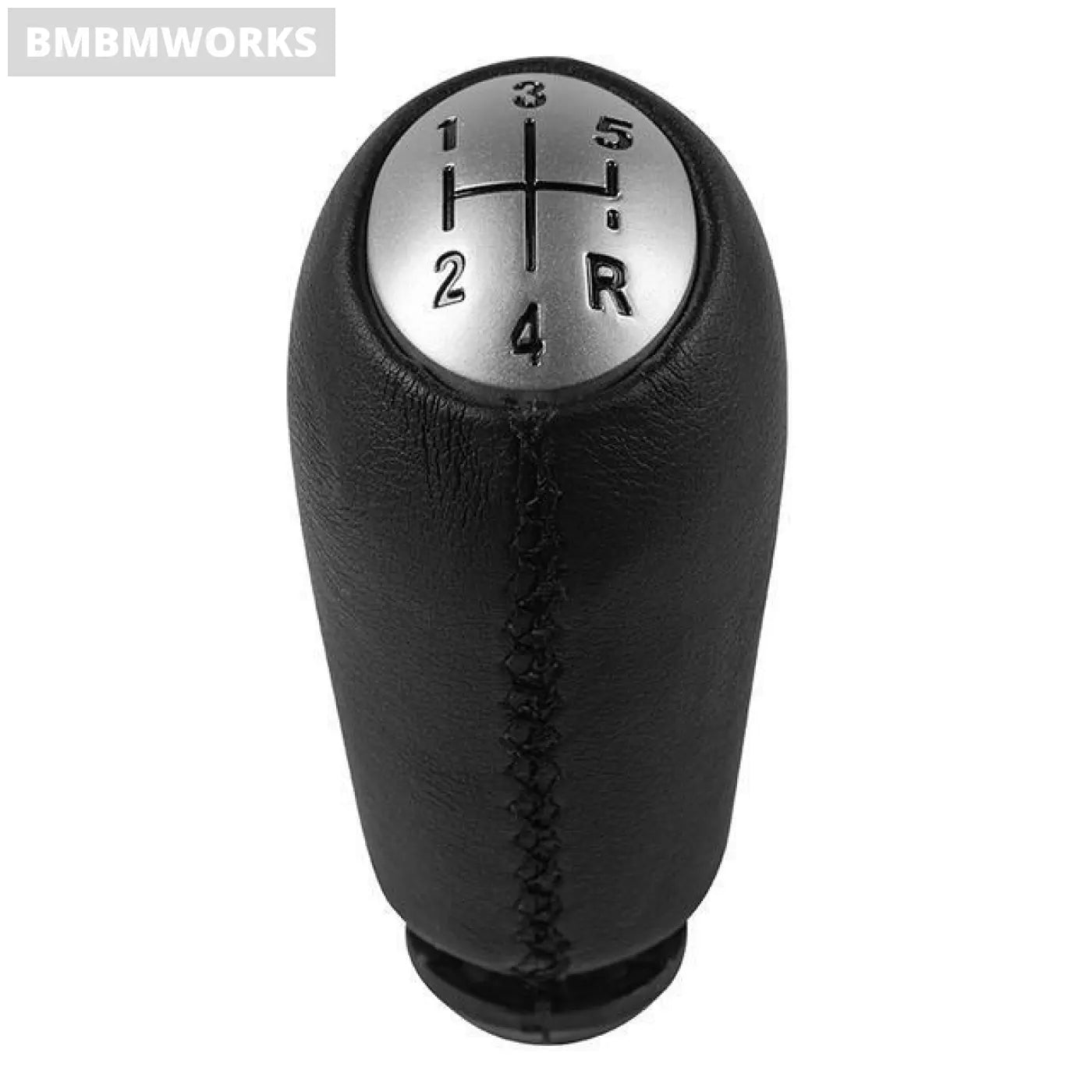 Leather Chrome Gear Shift Knob Lever Shifter Pen Renault Clio 3 Megane 2 Scenic