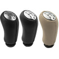 Leather Chrome Gear Shift Knob Lever Shifter Pen Renault Clio 3 Megane 2 Scenic