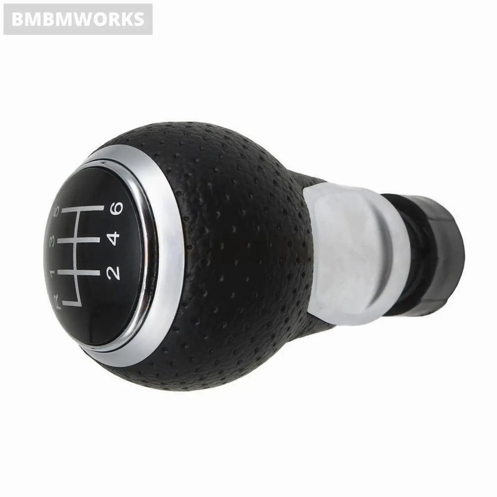 Leather Gear Shift Knob 6 Speed Handle For Audi A3 S3 8P 2003-2013 A4 S4 Q5