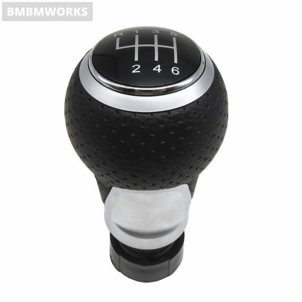 Leather Gear Shift Knob 6 Speed Handle For Audi A3 S3 8P 2003-2013 A4 S4 Q5