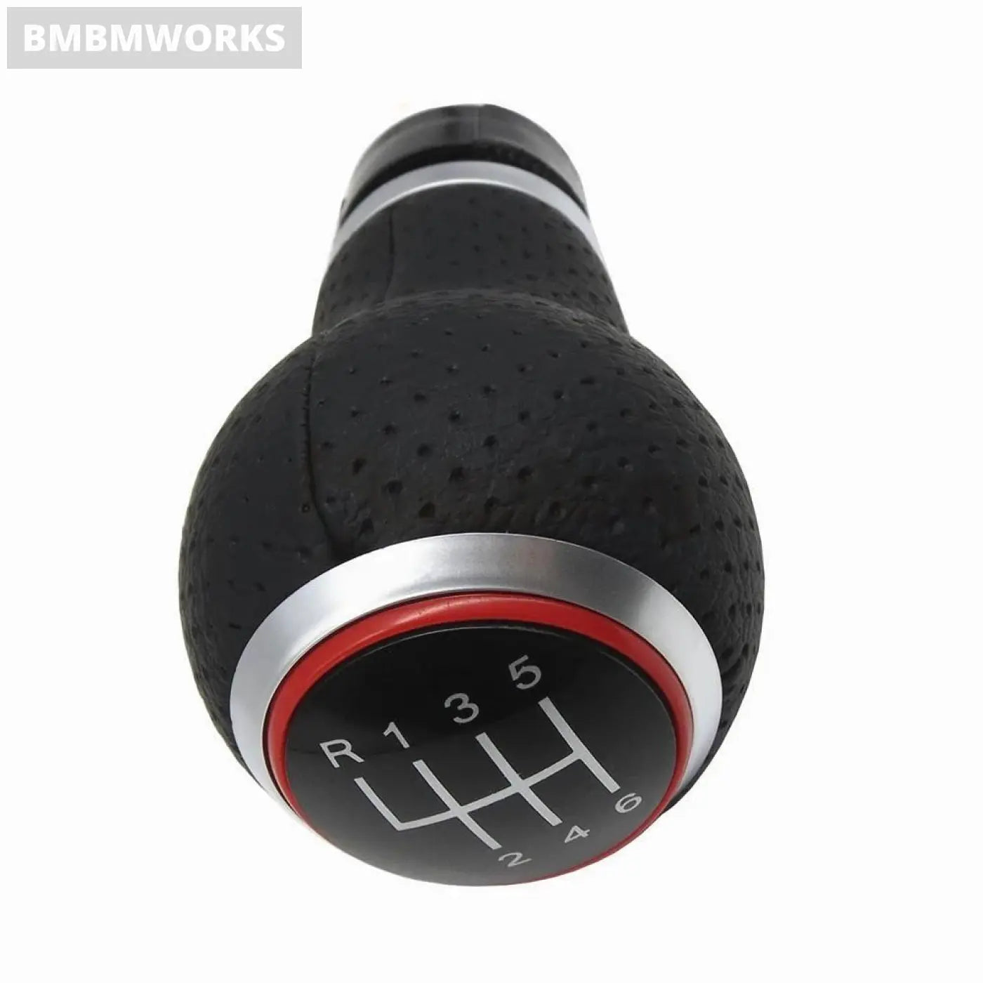 Leather Gear Shift Knob 6 Speed Handle For Audi A3 S3 8P 2003-2013 A4 S4 Q5