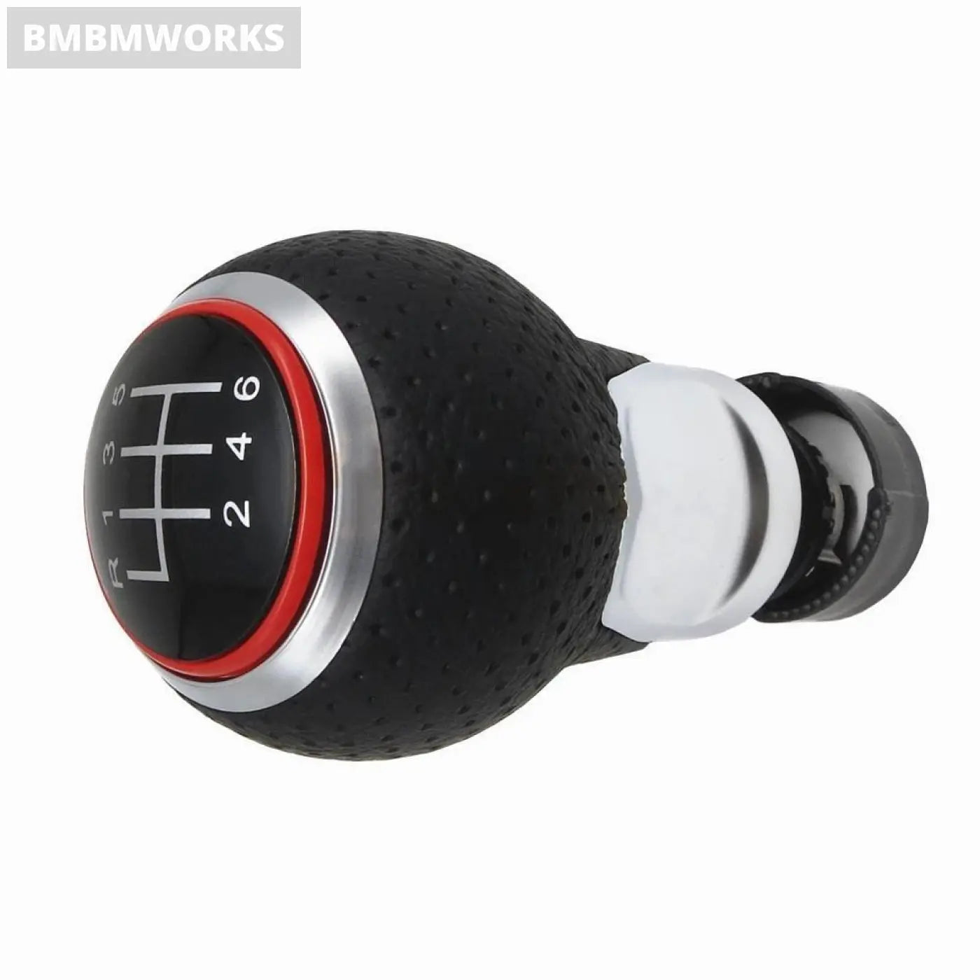 Leather Gear Shift Knob 6 Speed Handle For Audi A3 S3 8P 2003-2013 A4 S4 Q5