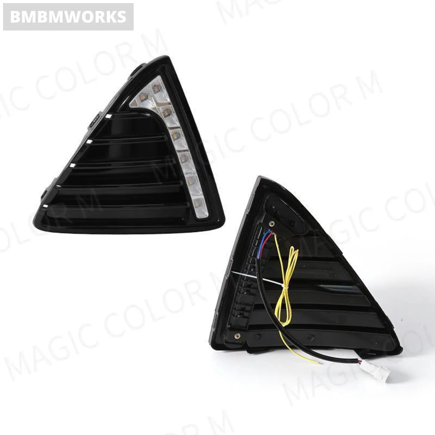 Led Daytime Running Light White Drl Yellow Turn Signal Lamp Ford Focus 2012-15