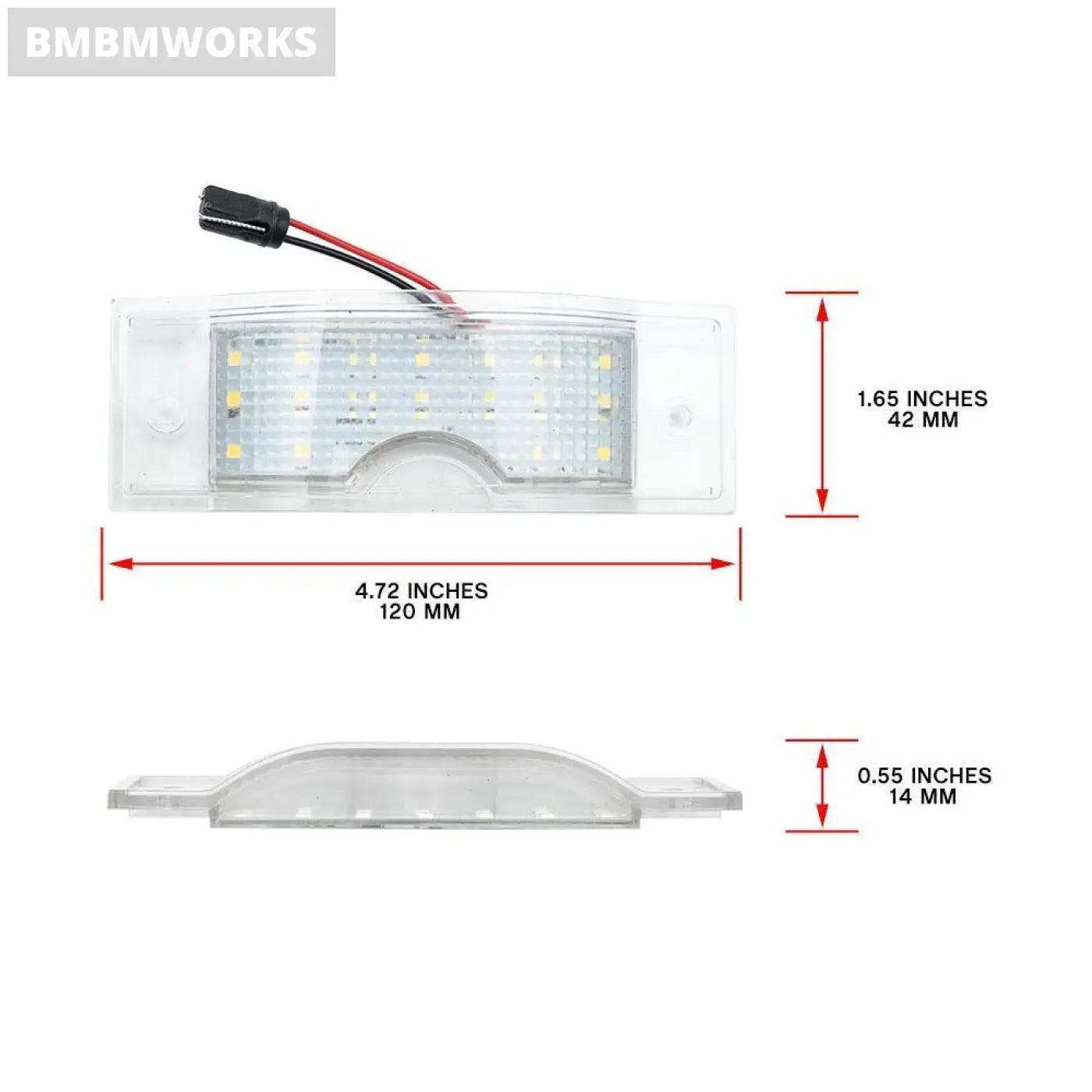 Led License Plate Light Opel Vivaro A B Vauxhall Renault Trafic Ii Iii Nv