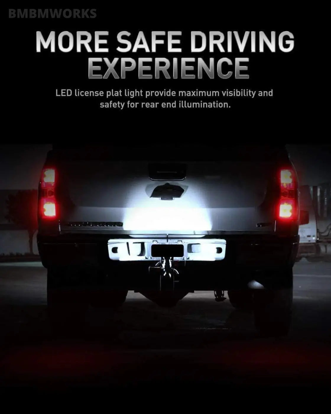 Led License Plate Light Tag Lamp Gmc Sierra Yukon Xl Chevy Silverado 1500 2500