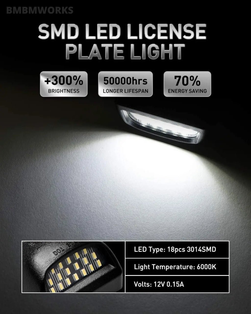 Led License Plate Light Tag Lamp Gmc Sierra Yukon Xl Chevy Silverado 1500 2500