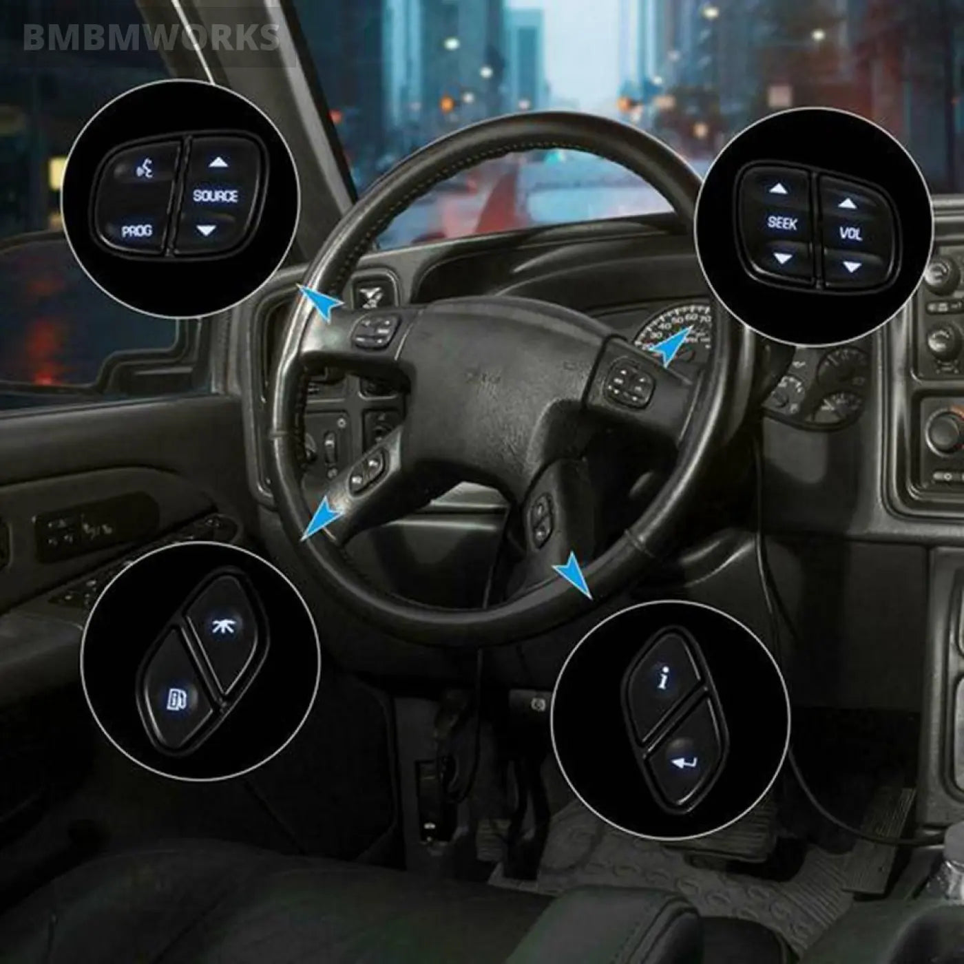 Led Light Steering Wheel Radio Source Switch Hummer H2 Chevrolet Avalanche Gmc