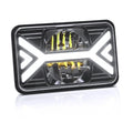 Led Projector Headlight Bulb 5X7 Inch Drl With H4 Harness Sonalika Tractor