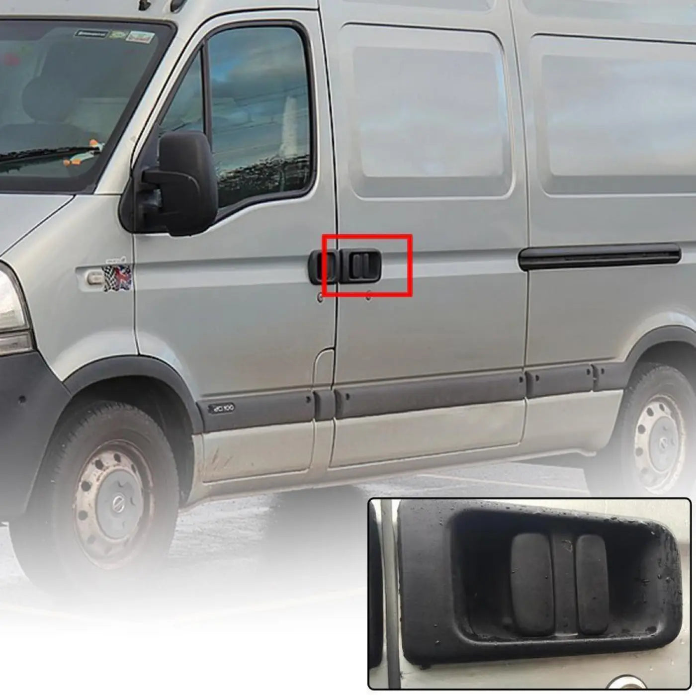 Left Passenger Side Sliding Door Handle For Nissan Primastar 2001 Renault Master