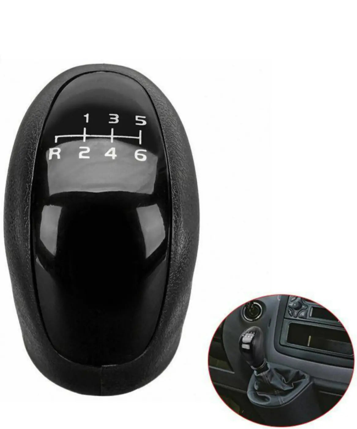 Manual Gear Shift Knob 6 Speed Black Mt Shifter Lever Stick Mercedes Volkswagen
