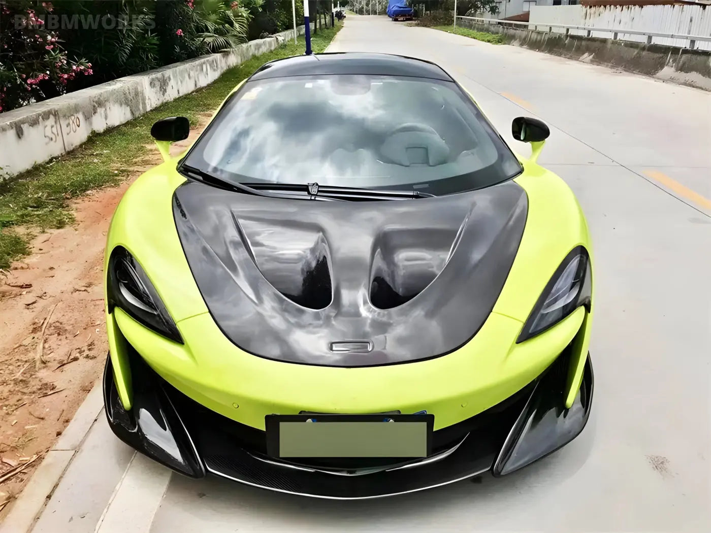 McLaren 540C/570S/570GT/600LT Carbon Fiber Front Bumper Engine Hood Bonnet Cover Body Kits & Performance 4