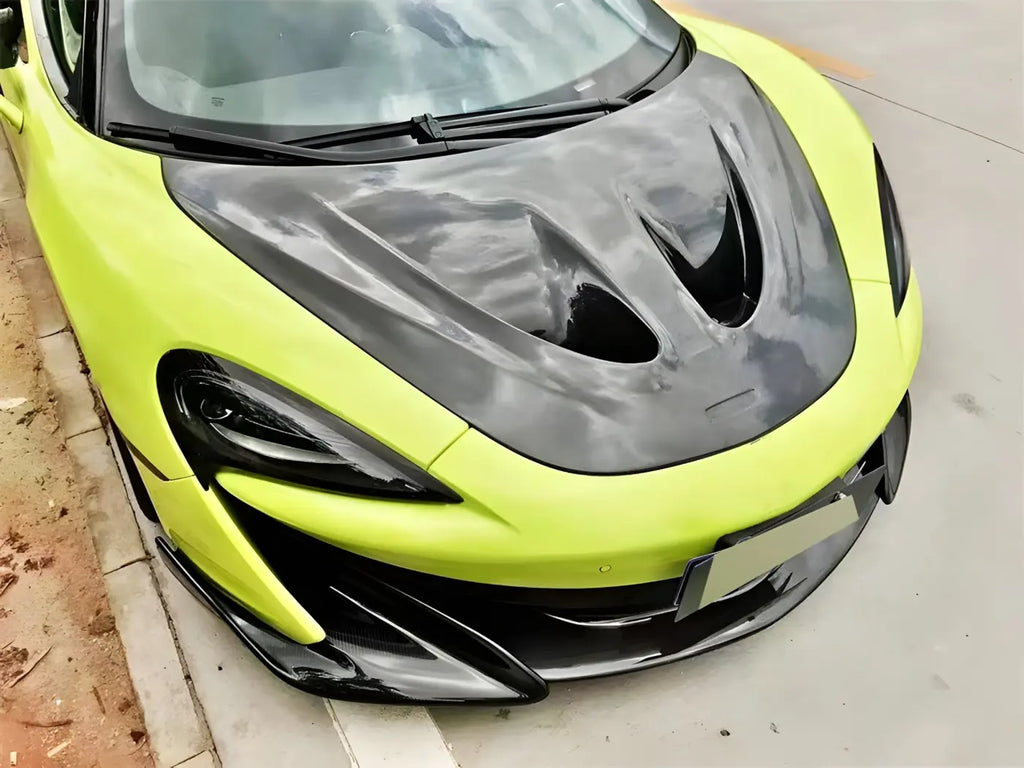 McLaren 540C/570S/570GT/600LT Carbon Fiber Front Bumper Engine Hood Bonnet Cover Body Kits & Performance 4