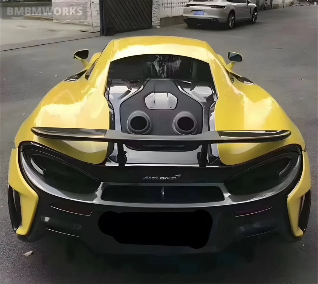 McLaren 540C/570S Carbon Fiber Tailgate Spoiler with Exhaust Body Kit – 600LT Style Body Kits & Performance 4