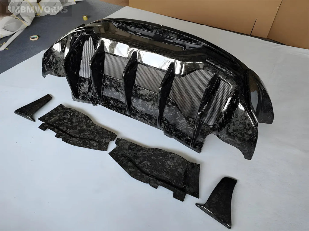 McLaren 570/570S/540 Upgraded 600LT-Style Forged Carbon Fiber Rear Bumper and Rear Spoiler Body Kit Body Kits &