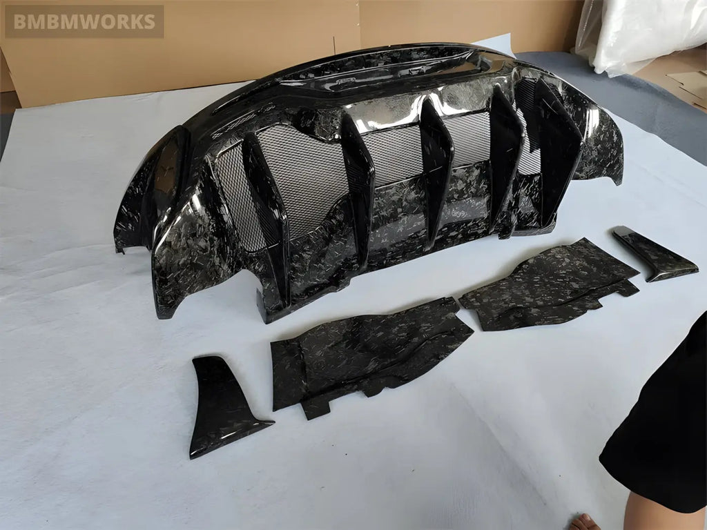 McLaren 570/570S/540 Upgraded 600LT-Style Forged Carbon Fiber Rear Bumper and Rear Spoiler Body Kit Body Kits &