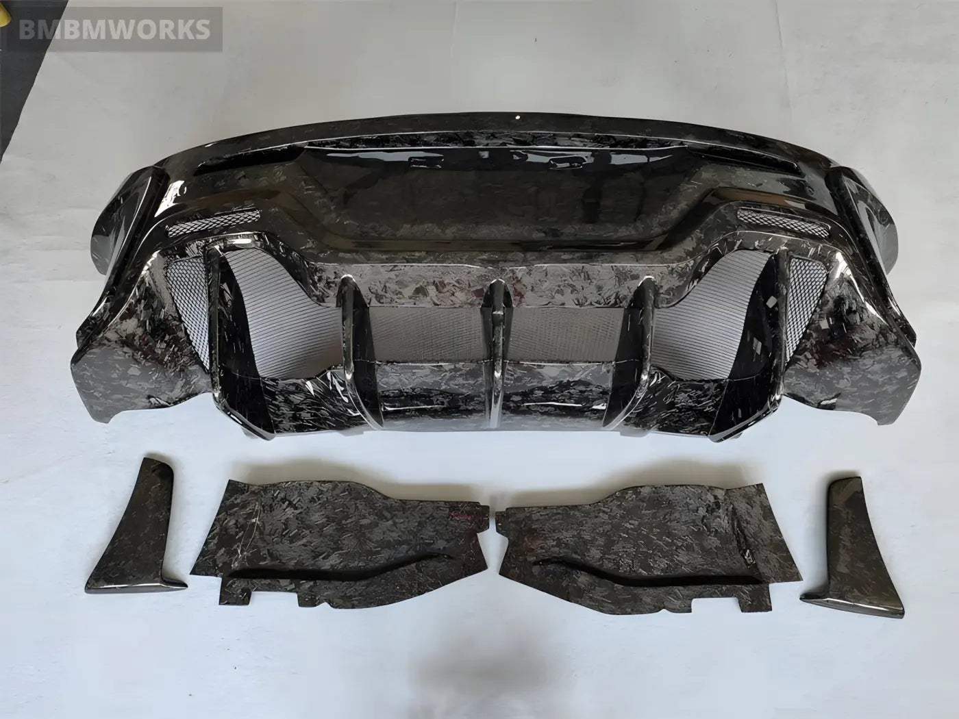 McLaren 570/570S/540 Upgraded 600LT-Style Forged Carbon Fiber Rear Bumper and Rear Spoiler Body Kit Body Kits &