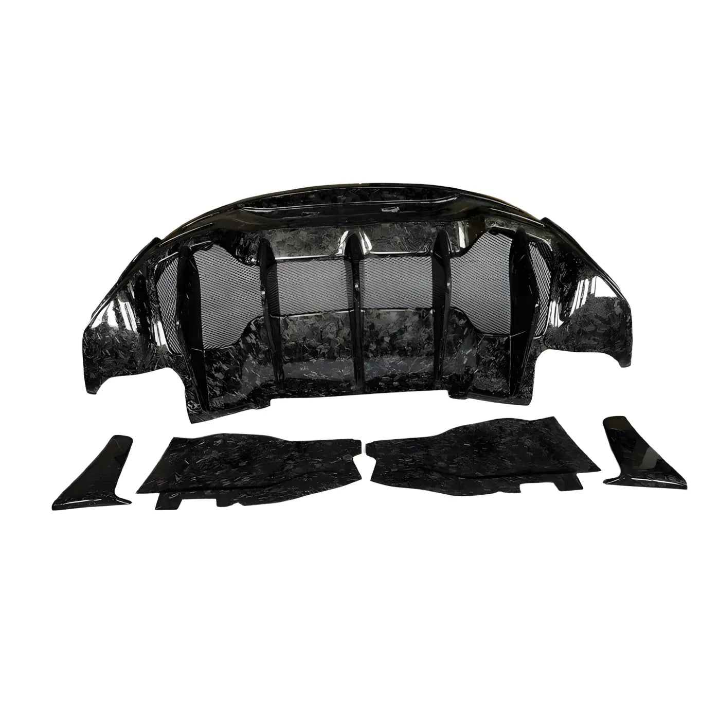 McLaren 570/570S/540 Upgraded 600LT-Style Forged Carbon Fiber Rear Bumper and Rear Spoiler Body Kit Body Kits &