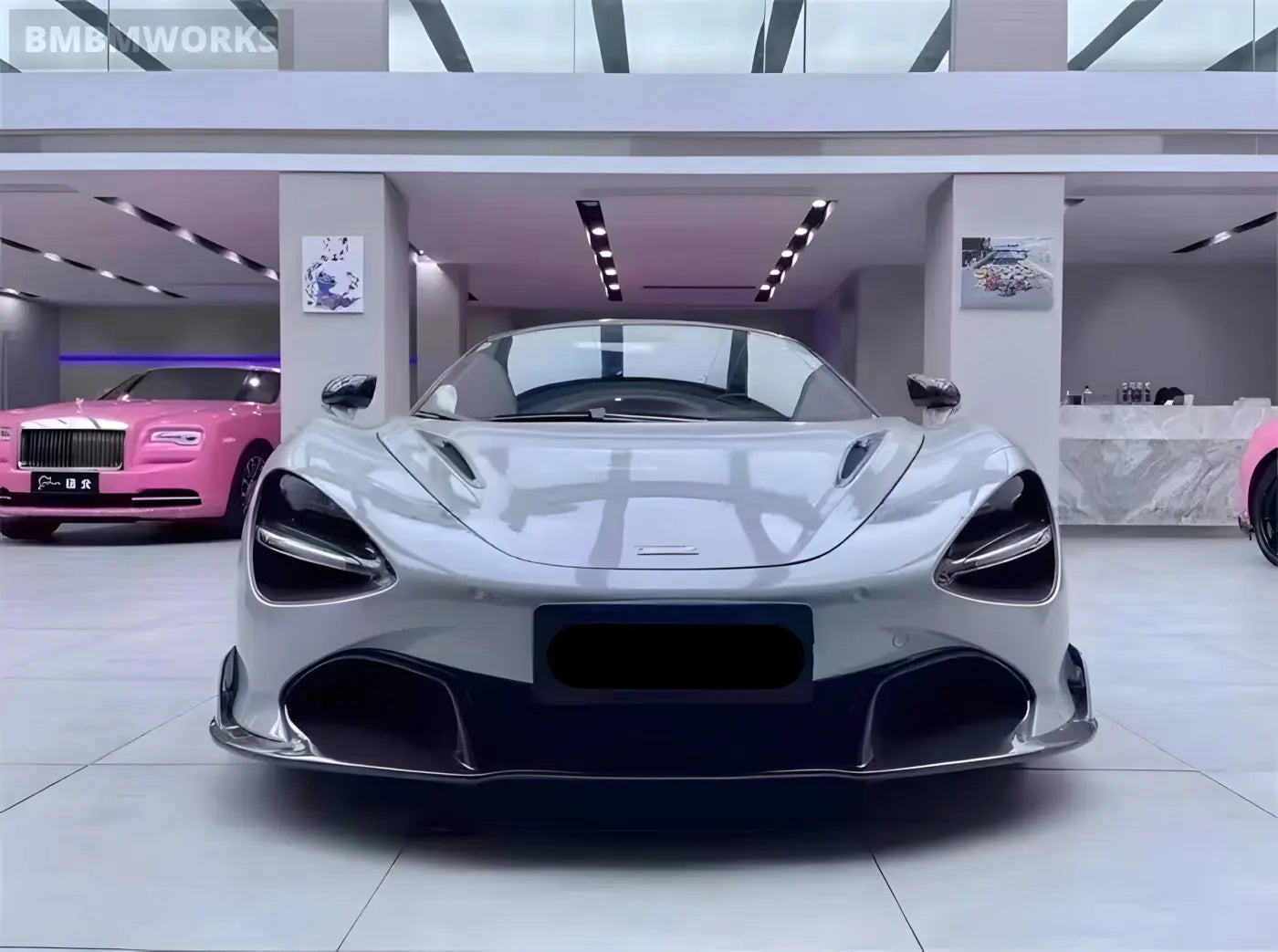 McLaren 720S Carbon Fiber Front Bumper Lip Separator Body Kit Body Kits & Performance 4