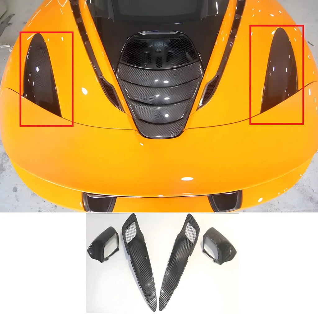 McLaren 720S Carbon Fiber Rear Air Intake Cover Scoop Trim (2018-2023) Body Kits & Performance 4