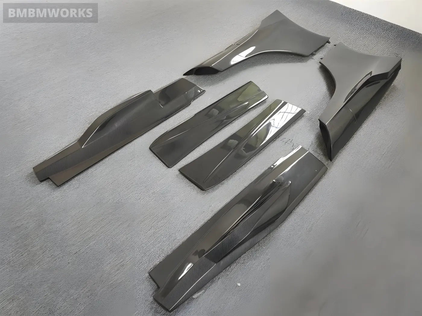 McLaren MP4/650S to 675LT-Style Carbon Fiber Side Skirts & Lip Spoilers Body Kit Body Kits & Performance 4