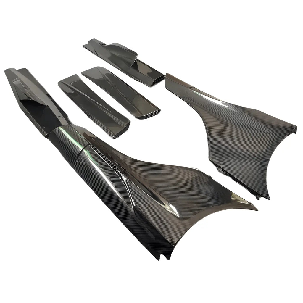 McLaren MP4/650S to 675LT-Style Carbon Fiber Side Skirts & Lip Spoilers Body Kit Body Kits & Performance 4