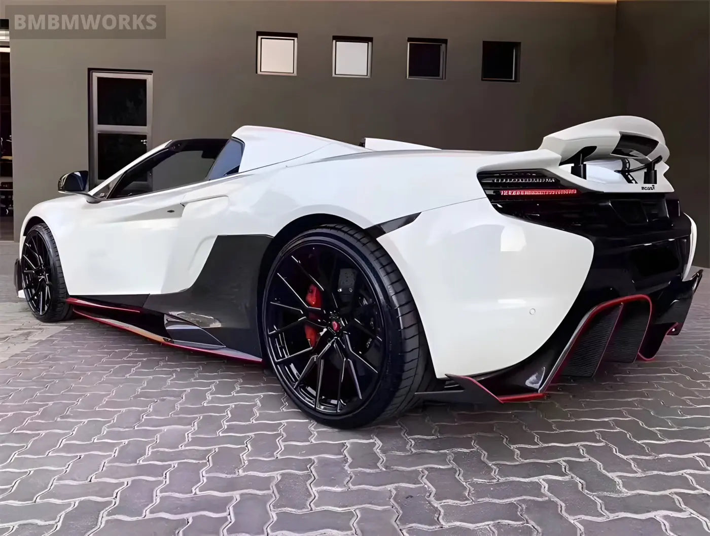 McLaren MP4/650S to 675LT-Style Carbon Fiber Side Skirts & Lip Spoilers Body Kit Body Kits & Performance 4