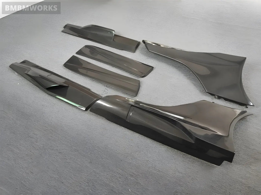 McLaren MP4/650S to 675LT-Style Carbon Fiber Side Skirts & Lip Spoilers Body Kit Body Kits & Performance 4