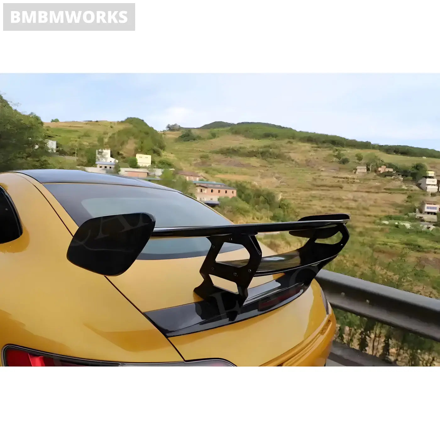 Mercedes-Benz AMG GT/GTS Carbon Fiber Rear Boot Spoiler Trunk Wing with Brake Light (2015-2022) Body Kits & Performance