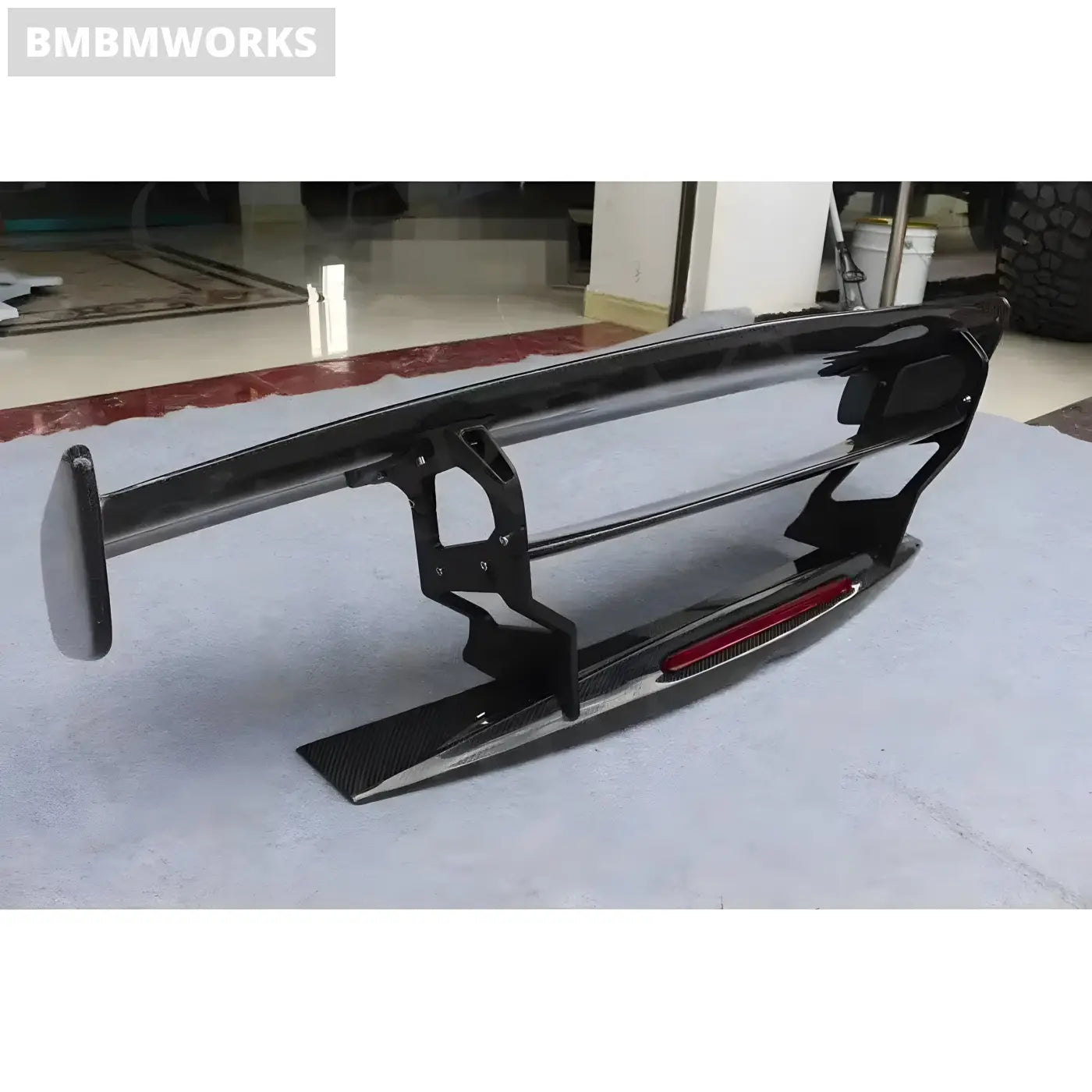Mercedes-Benz AMG GT/GTS Carbon Fiber Rear Boot Spoiler Trunk Wing with Brake Light (2015-2022) Body Kits & Performance