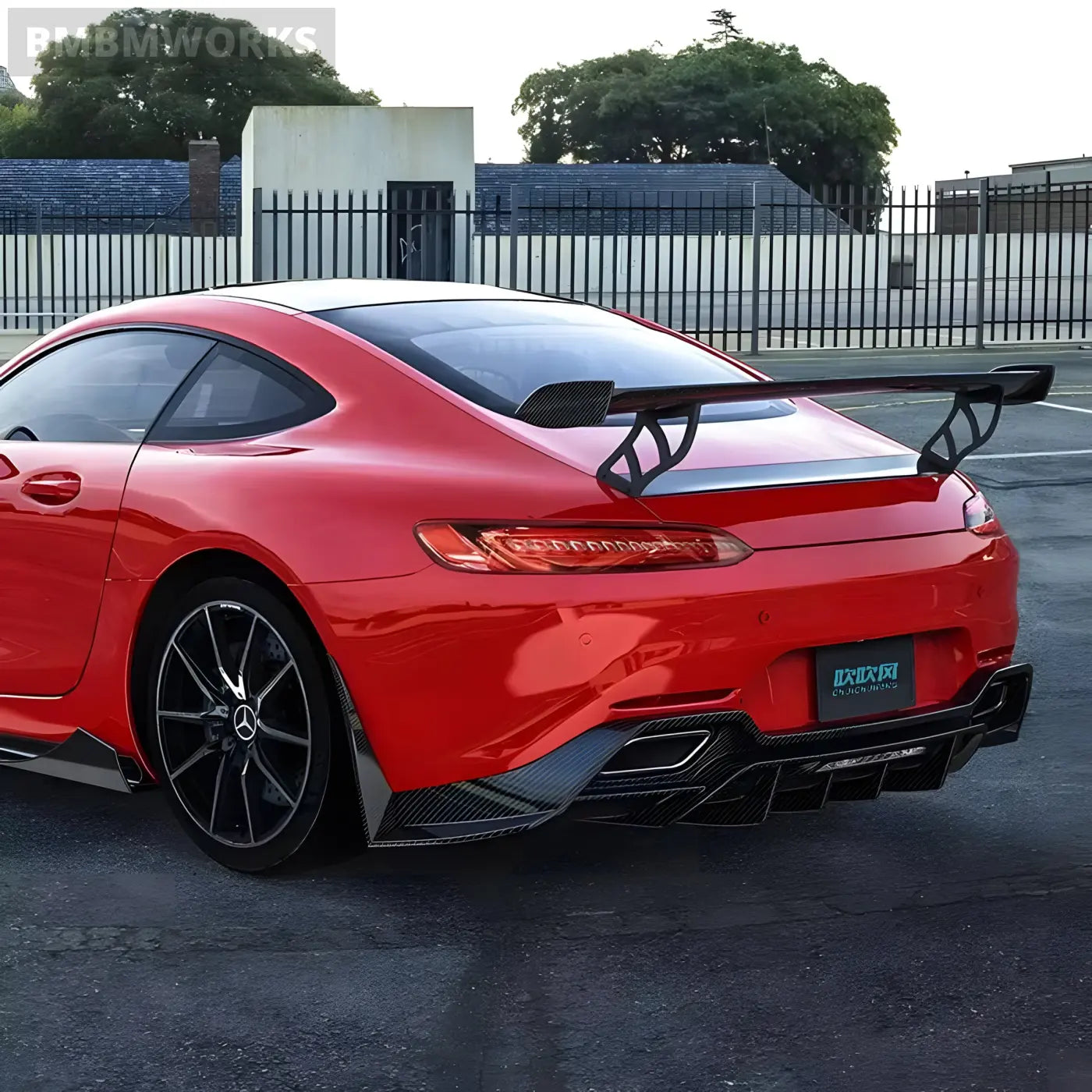 Mercedes-Benz AMG GT/GTS Carbon Fiber Rear Bumper Lip Splitter Diffuser Guard Spoiler Body Kit Body Kits & Performance 2