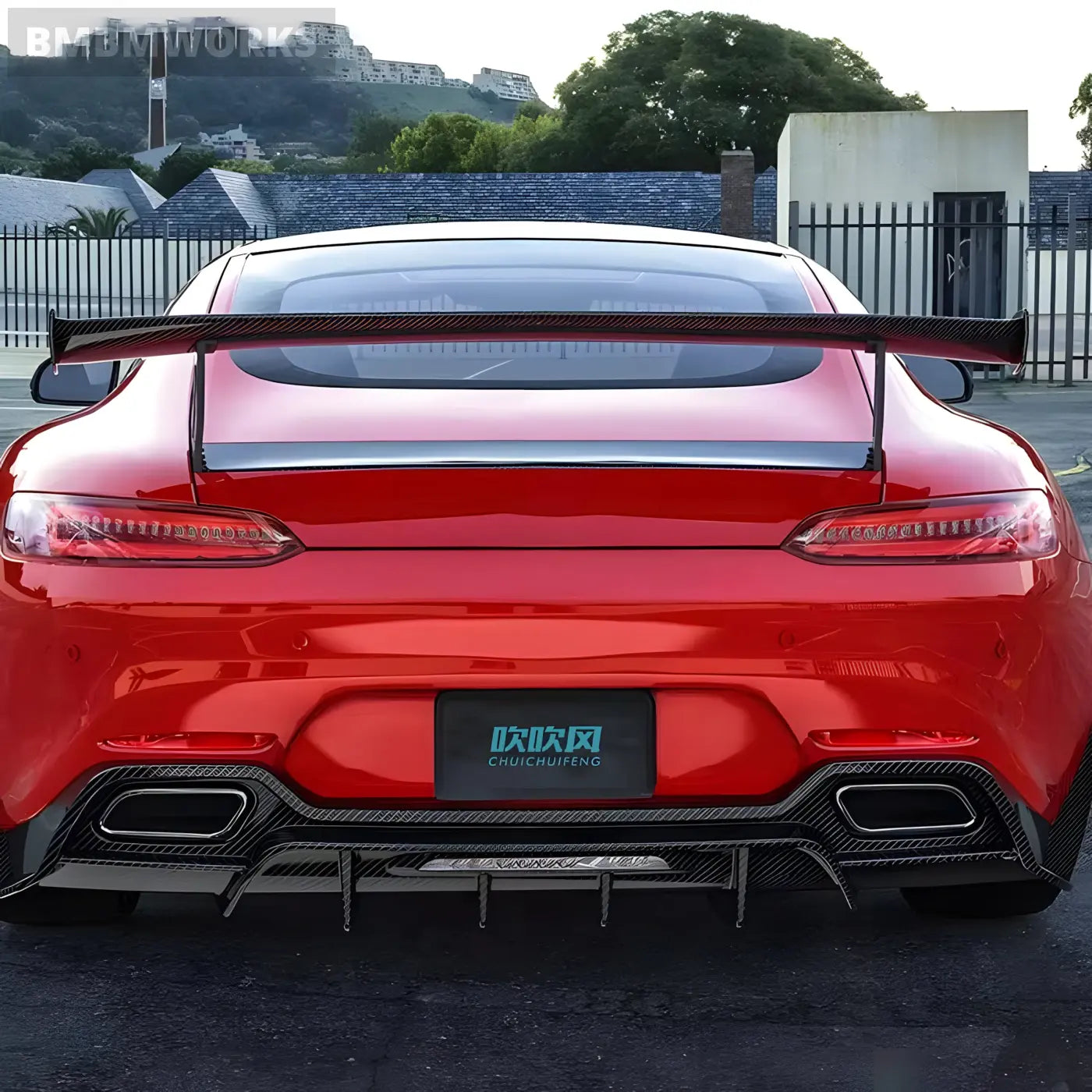 Mercedes-Benz AMG GT/GTS Carbon Fiber Rear Bumper Lip Splitter Diffuser Guard Spoiler Body Kit Body Kits & Performance 2