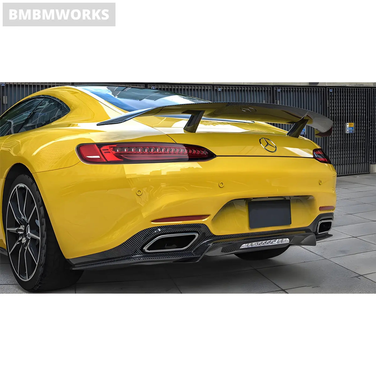 Mercedes-Benz AMG GT/GTS PT V2 Style Carbon Fiber Rear Spoiler (2014-2016) Body Kits & Performance 2