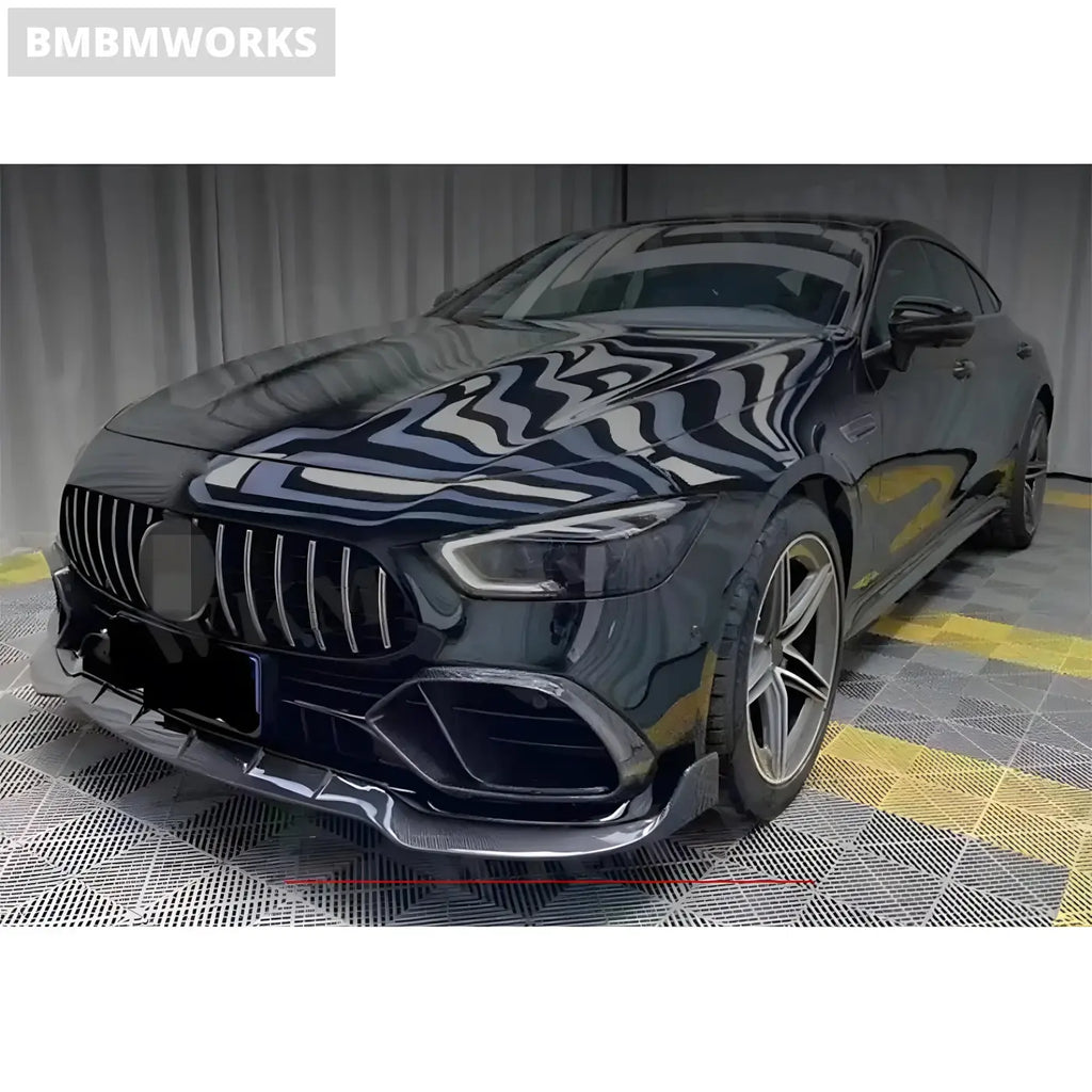Mercedes-Benz AMG GT63/GT63S Carbon Fiber Front Bumper Lip Spoiler with Air Vent (2019-2023) Body Kits & Performance 4