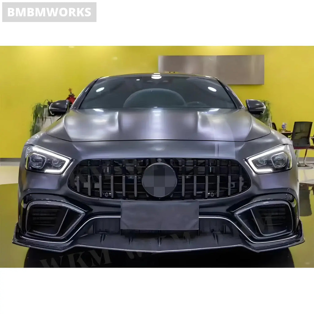 Mercedes-Benz AMG GT63/GT63S Carbon Fiber Front Bumper Lip Spoiler with Air Vent (2019-2023) Body Kits & Performance 4