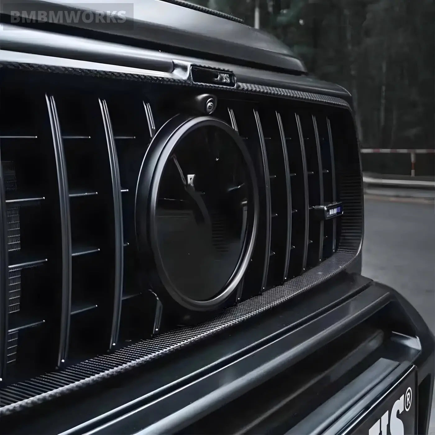 Mercedes-Benz G-Class W464 G63 AMG Carbon Fiber Front Grille Frame Trim (2019-2023) Body Kits & Performance