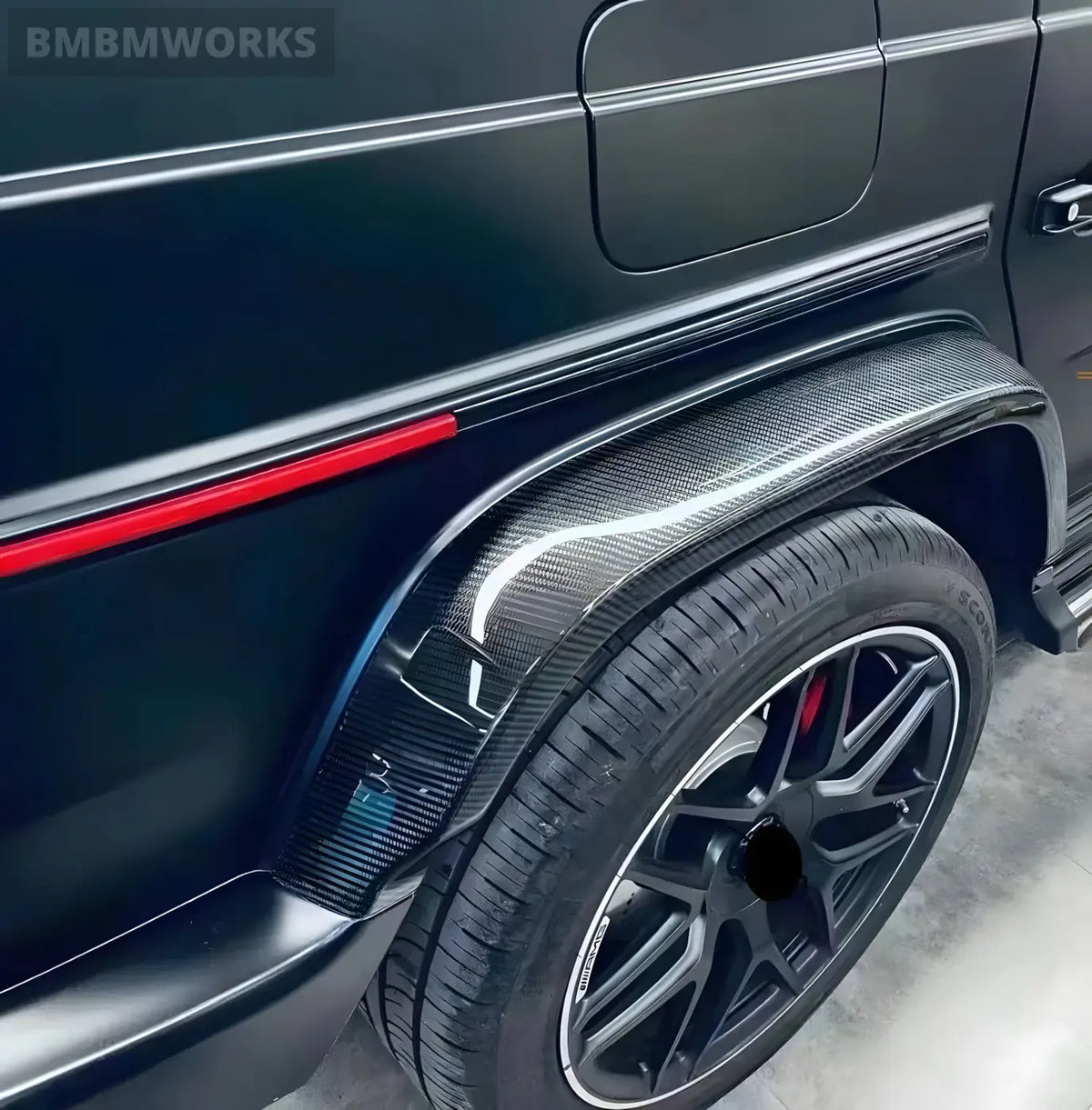 Mercedes-Benz G-Class W464 G63 AMG Carbon Fiber Tire Fender Flares (4-Piece Set 2019-2023) Body Kits & Performance 4