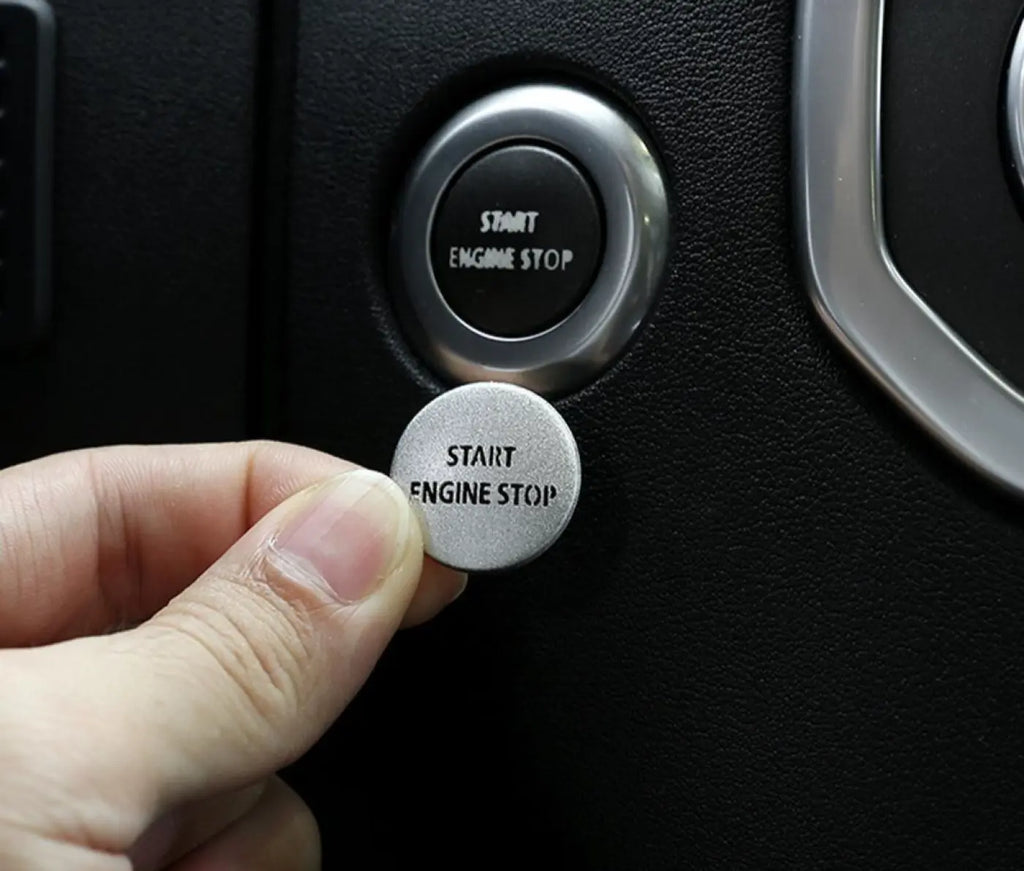 Metal Engine Start Stop Button Land Rover Range Sport L320 2010-13 Silver